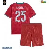 Portugal Nuno Mendes #25 Hjemmedraktsett Barn VM 2026 Kortermet (+ Korte bukser)